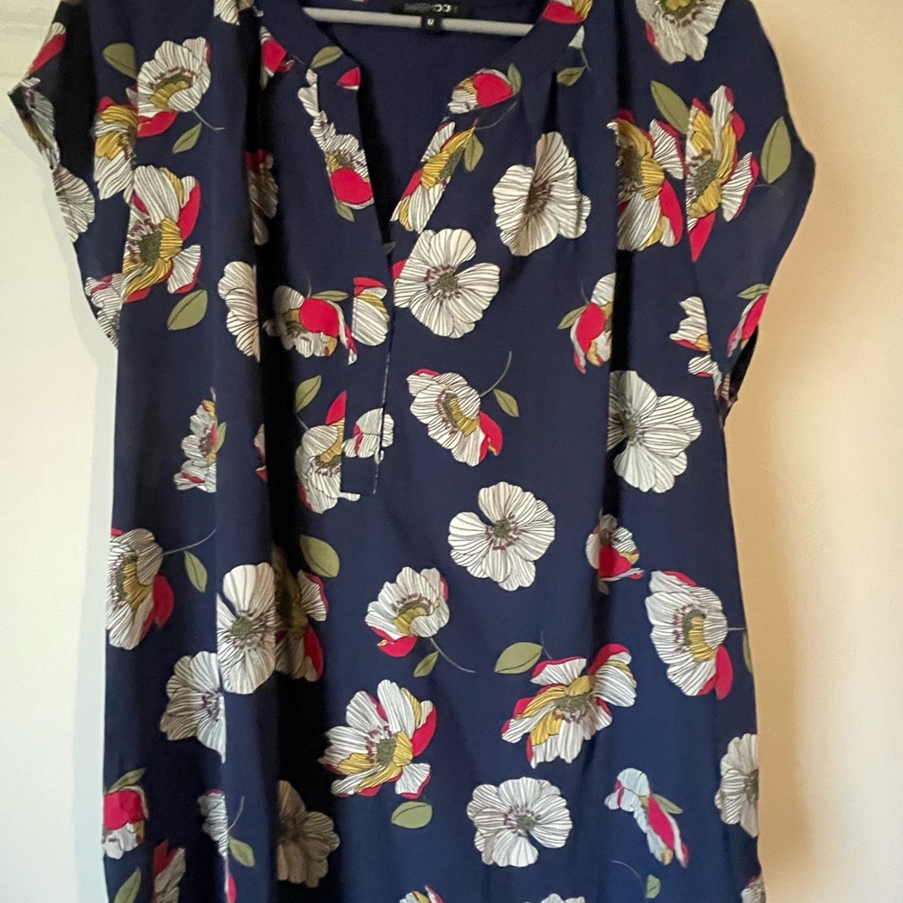 Papermoon Floral Navy Women's Top